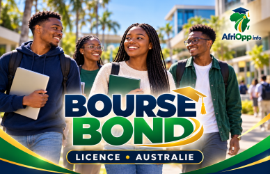 Bourse Bond 2027 : une réduction de 50 % pour une licence en Australie — illustration AfriOpp.info