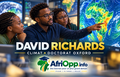Bourse David Richards Oxford 2027 : doctorat en physique du climat financé — illustration AfriOpp.info
