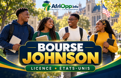 Bourse Johnson 2027 : une licence financée à Washington and Lee — illustration AfriOpp.info