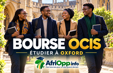Bourse OCIS Oxford 2027 : financement pour des candidats de pays africains éligibles — illustration AfriOpp.info